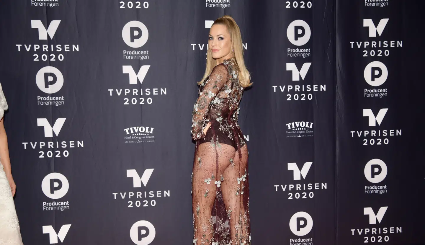 Amalie ved årets TV-Prisen. Foto: Nørgaard & Nørgaard.