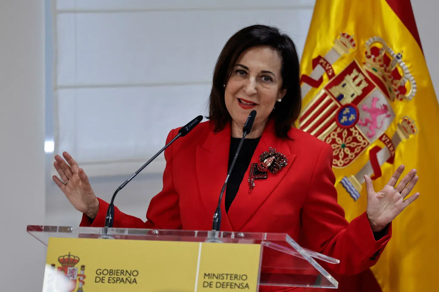 Spaniens forsvarsminister, Margarita Robles, bekræfter mandag, at Spanien ikke vil lade amerikanske fly involveret i Iran-krigen bruge landets luftrum.