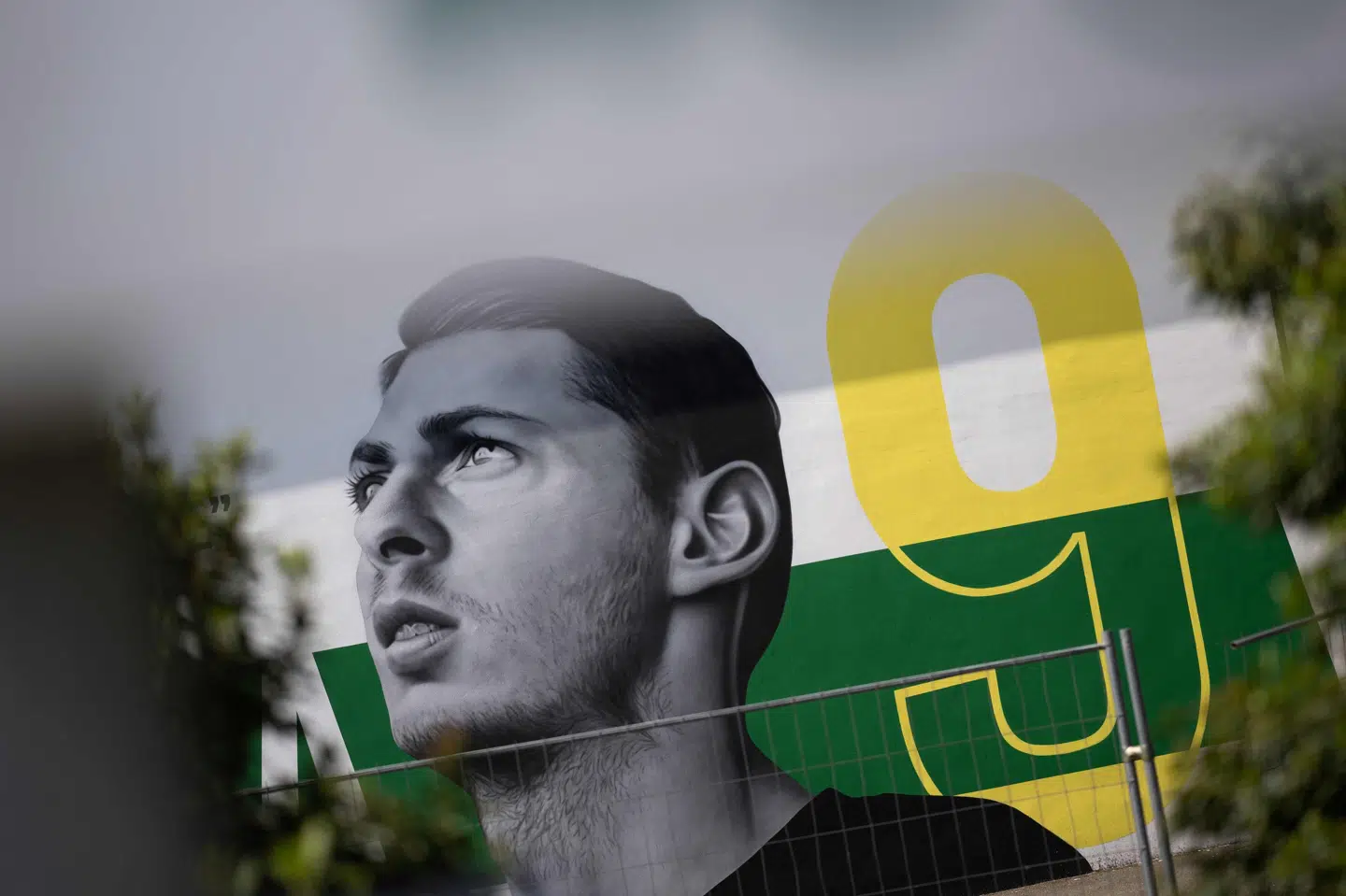Den argentinske kunstner Gabriel Griffa har lavet et kunstværk af den argentinske fodboldspiller Emiliano Sala, der pryder en husmur i den franske by Carquefou, der ligger tæt på Nantes. Sala, der spillede i Nantes, døde i et flystyrt i 2019. (Arkivfoto).