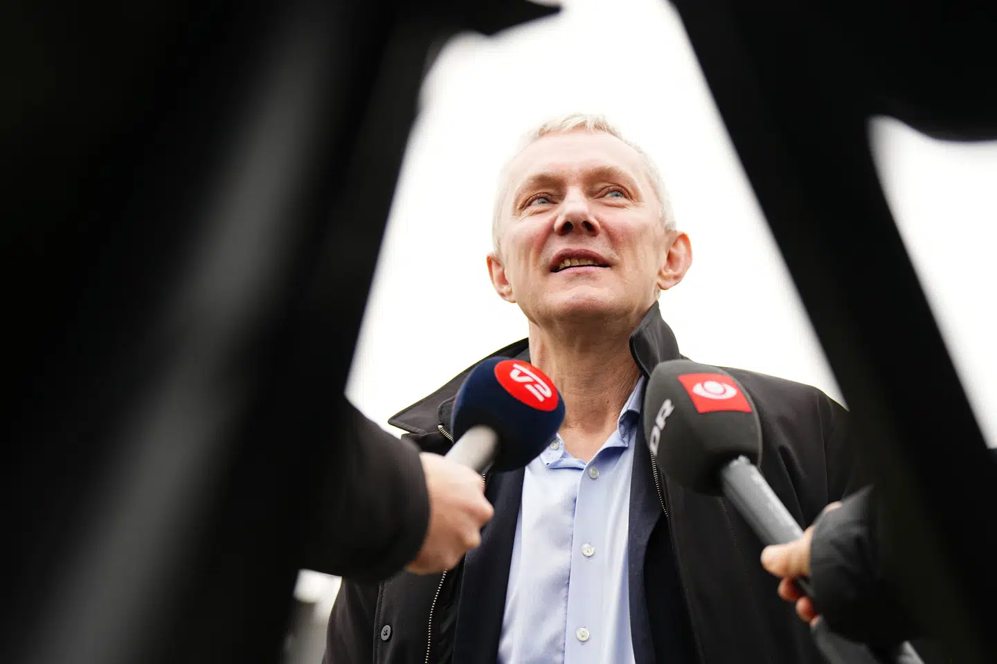 Sjúrður Skaale fra det socialdemokratiske Javnaðarflokkurin ankommer tirsdag til regeringsforhandlinger på Marienborg i Kongens Lyngby.