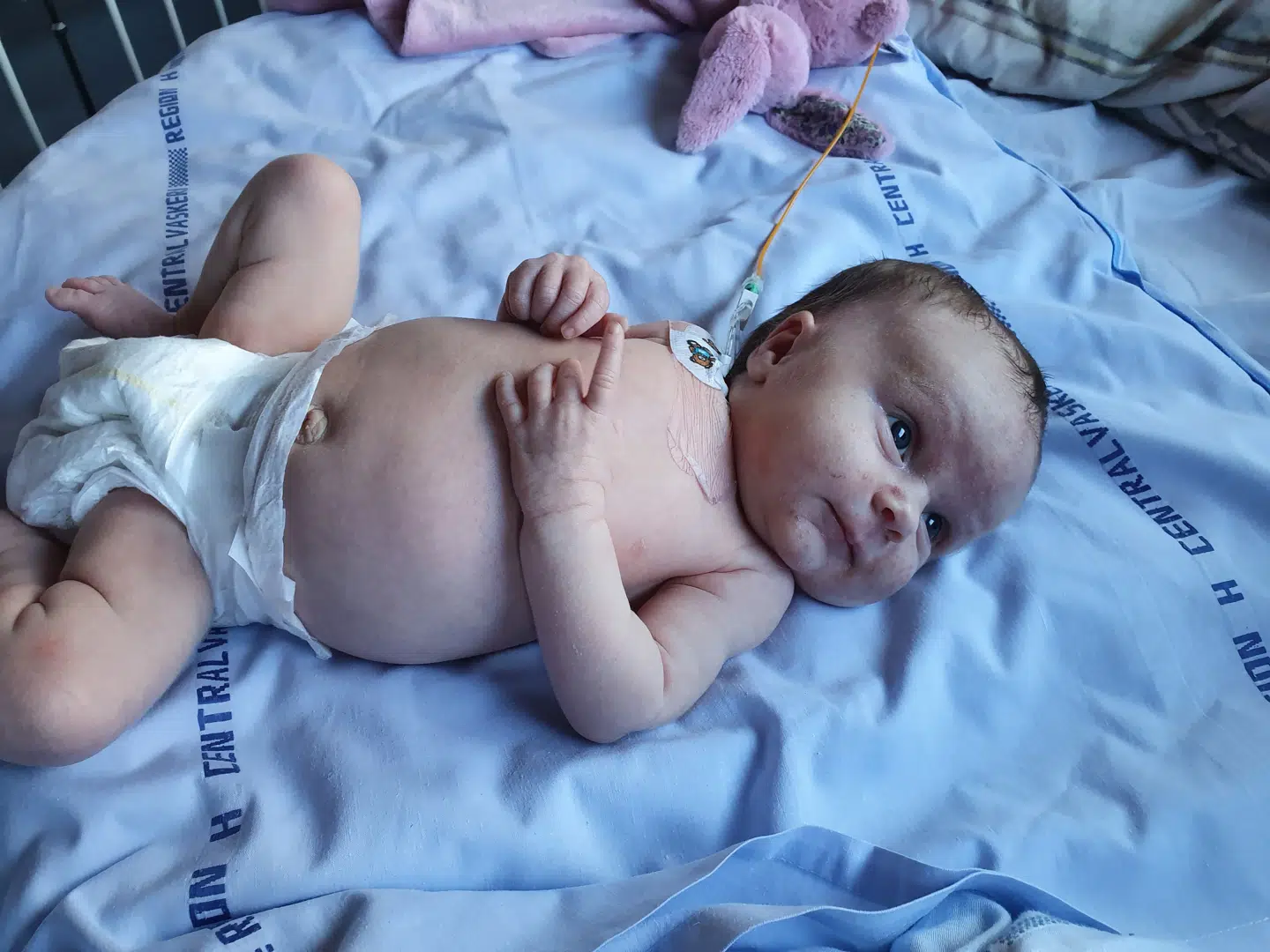 På Rigshospitalet var Aila tilkoblet slanger, hvor hun fik intravenøs tilførsel af næring, fordi hun ikke kunne indtage almindelig mad.