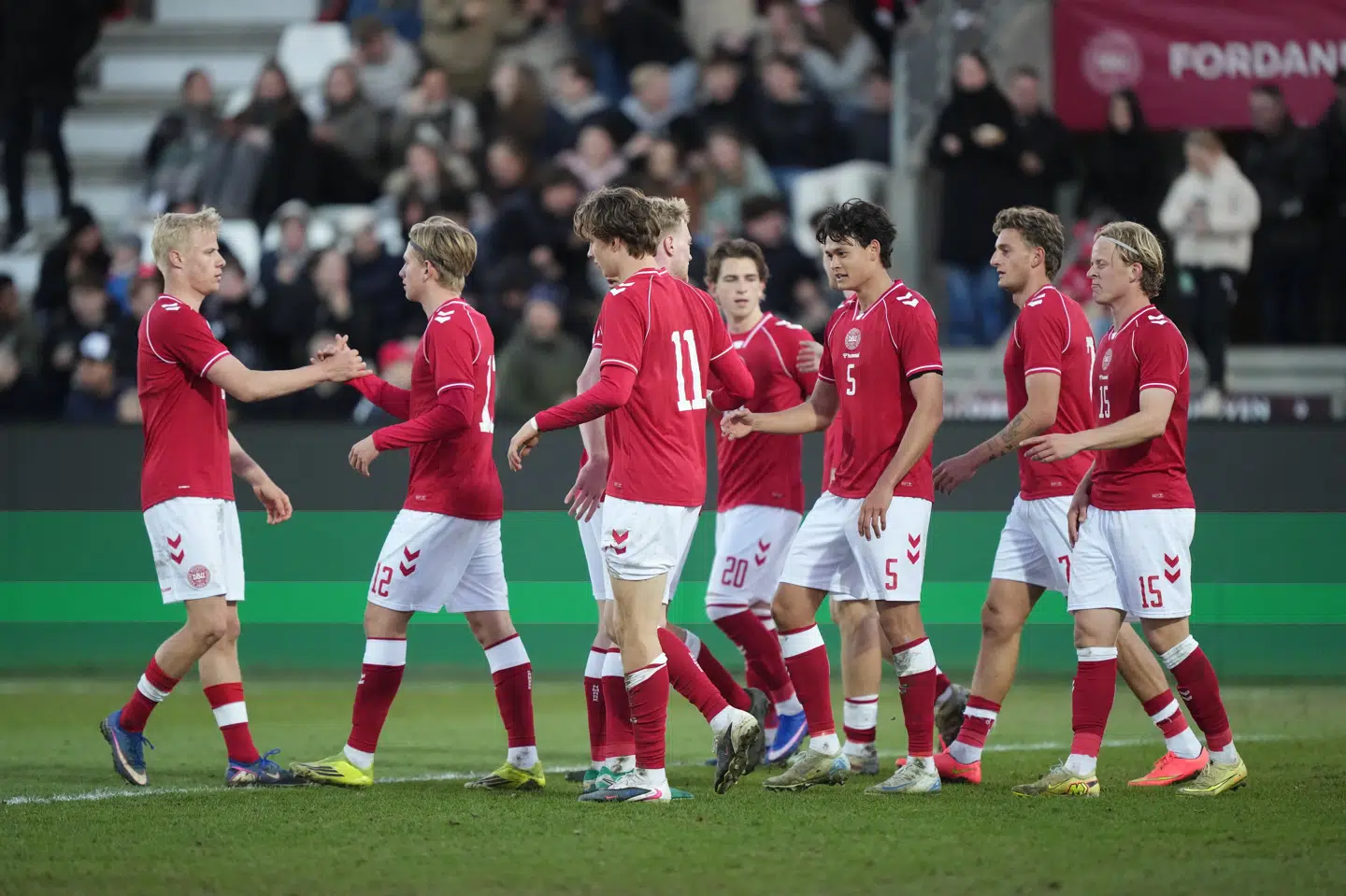 Danmarks U21-landshold fejrede fire mål mod Wales.
