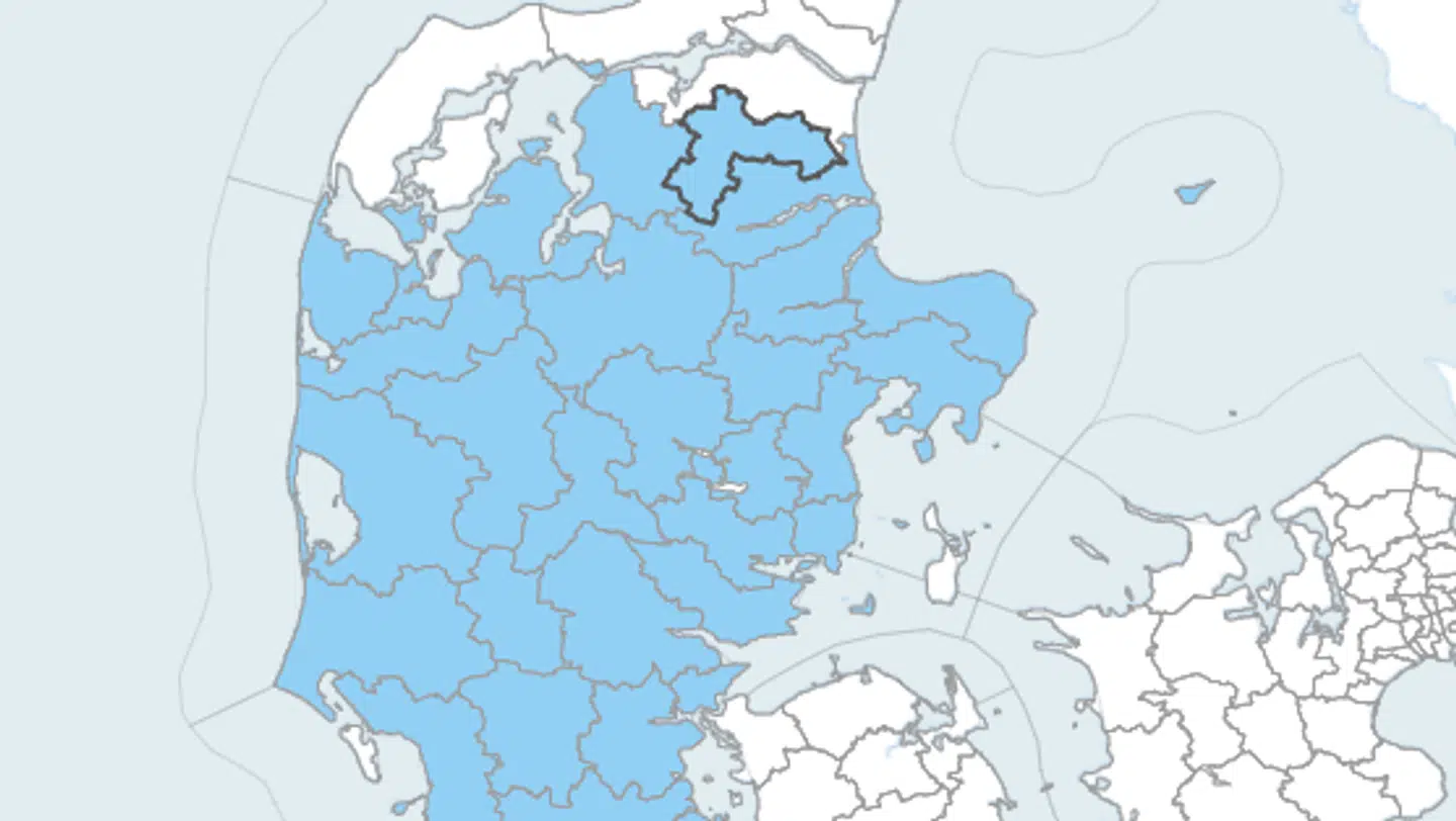 Store dele af landet kan blive ramt af tæt tåge natten til onsdag.