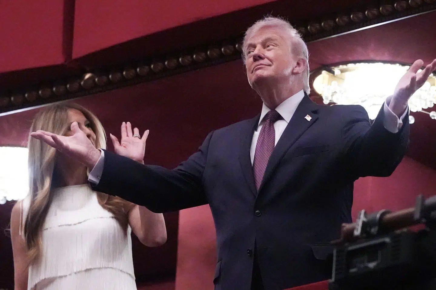 Donald Trump deltog tirsdag aften til premieren på musicalen "Chicago" i Washington D.C. med hustruen Melania Trump. (Arkivfoto).