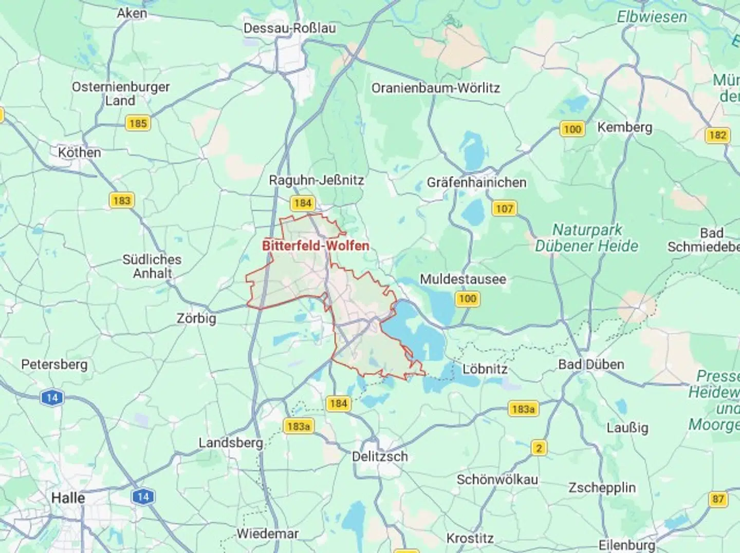 Den tyske by Bitterfeld-Wolfen ligger tæt på storbyen Leipzig.