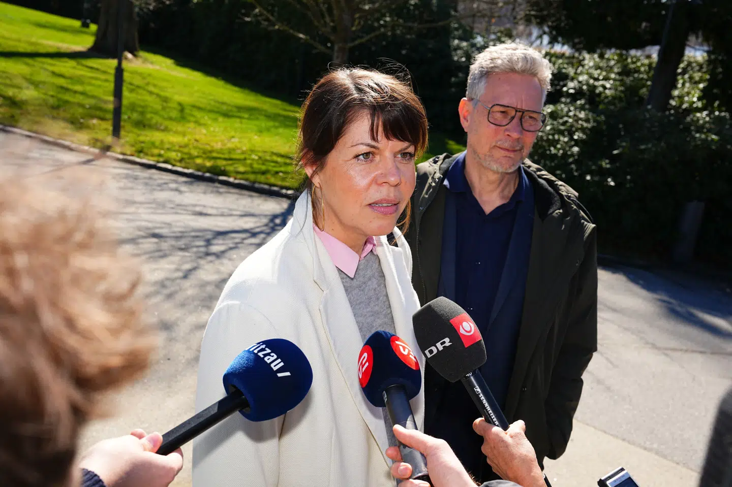 Politisk leder Franciska Rosenkilde fra Alternativet er onsdag til regeringsforhandlinger på Marienborg i Kongens Lyngby.