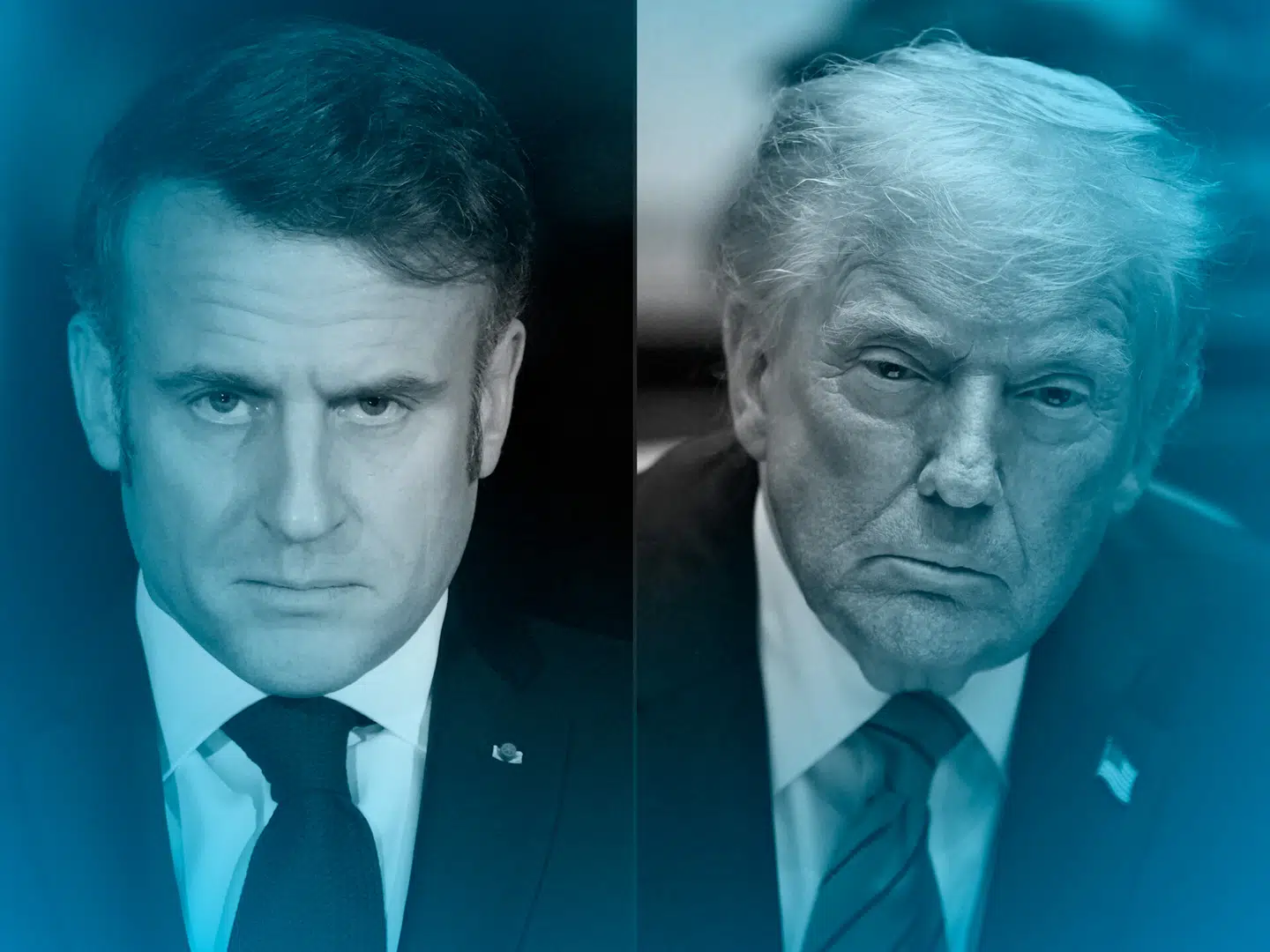 Såvel den franske som den amerikanske præsident har de seneste døgn udtalt sig i beklagende vendinger om hinanden. Foto: Andrew Caballero-Reynolds Thibault Camus/AFP/Ritzau Scanpix