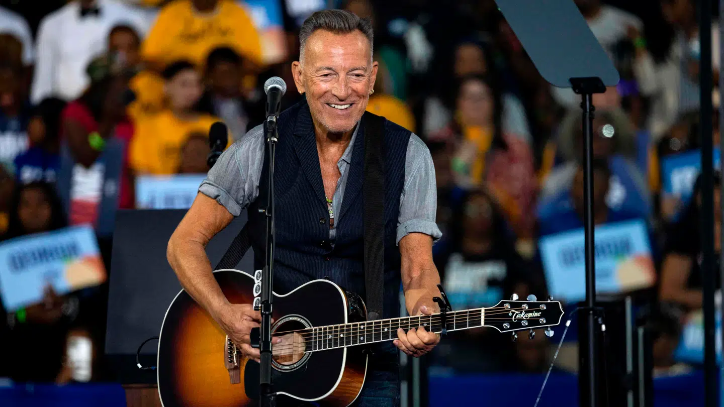 Den 76-årige amerikanske sanger Bruce Springsteen.