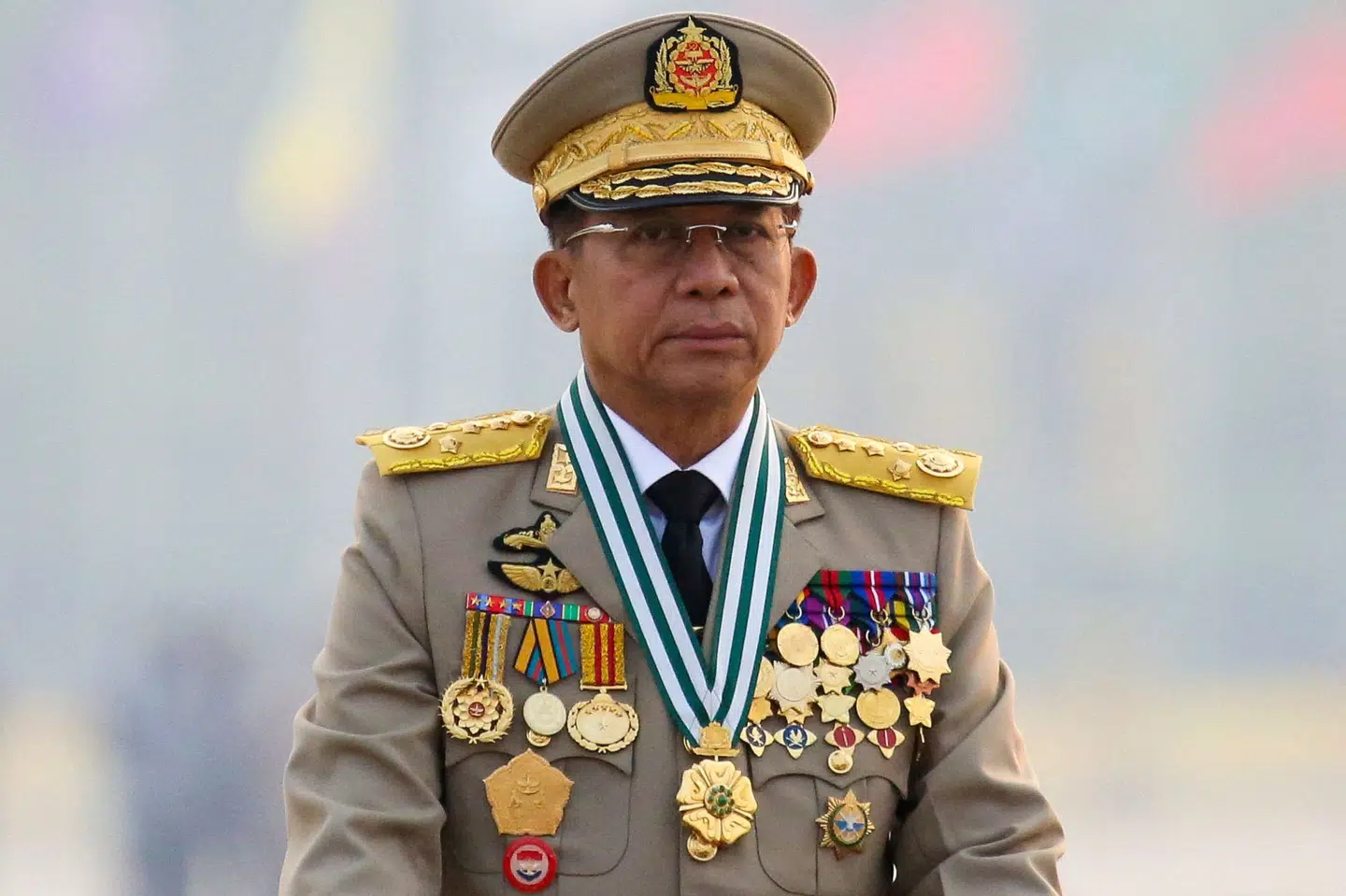 Min Aung Hlaing har været fungerende præsident og hærchef siden militærkuppet i 2021. (Arkivfoto).
