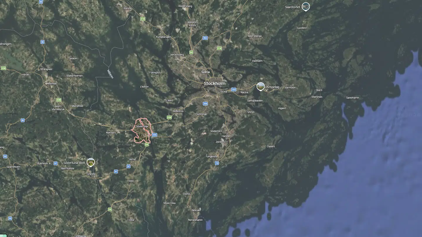 Drabet fandt sted i den svenske by Södertälje, der ligger sydvest for Stockholm.