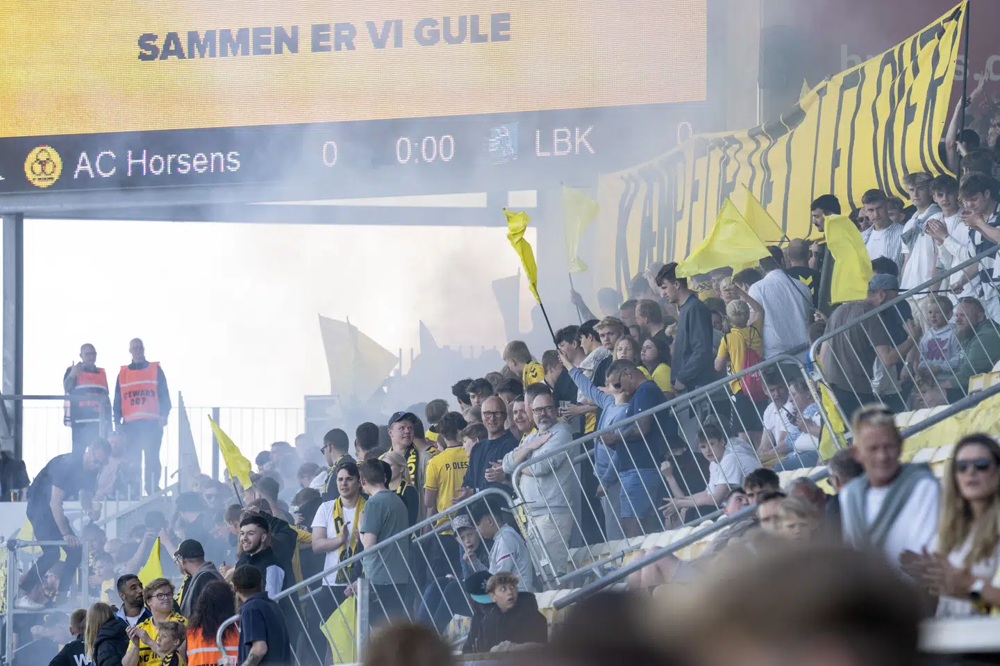 AC Horsens' fans var lørdag vidner til årets første sejr. (Arkivfoto).