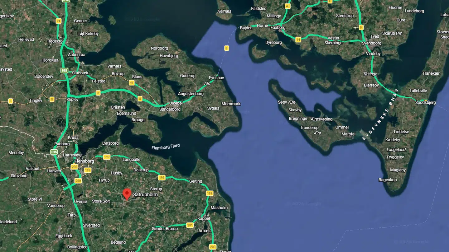 Det var i en skov ved Satrupholm sydøst for Flensborg, at ulykken skete.