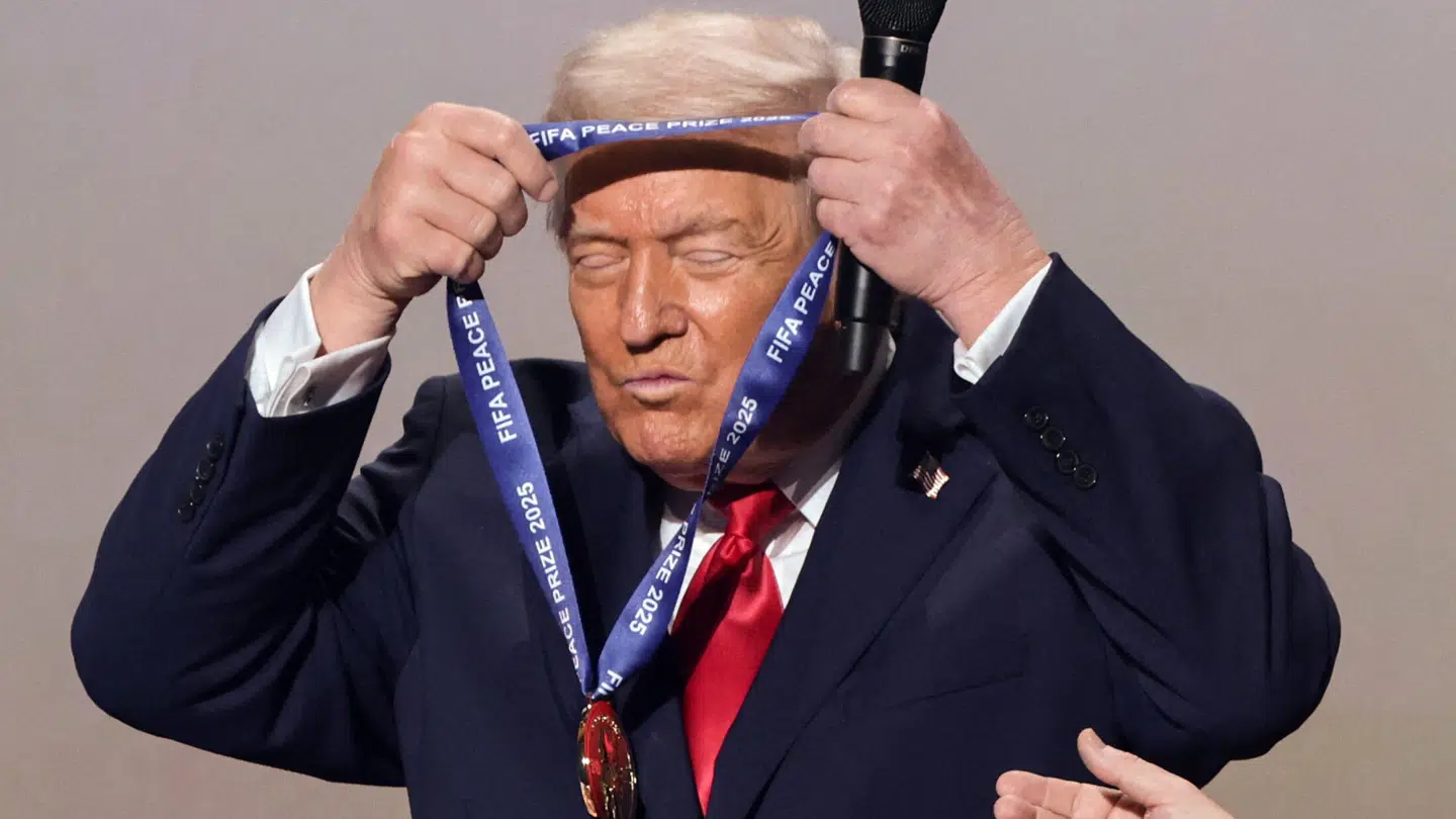 Donald Trump modtog FIFAs fredspris i december 2025.