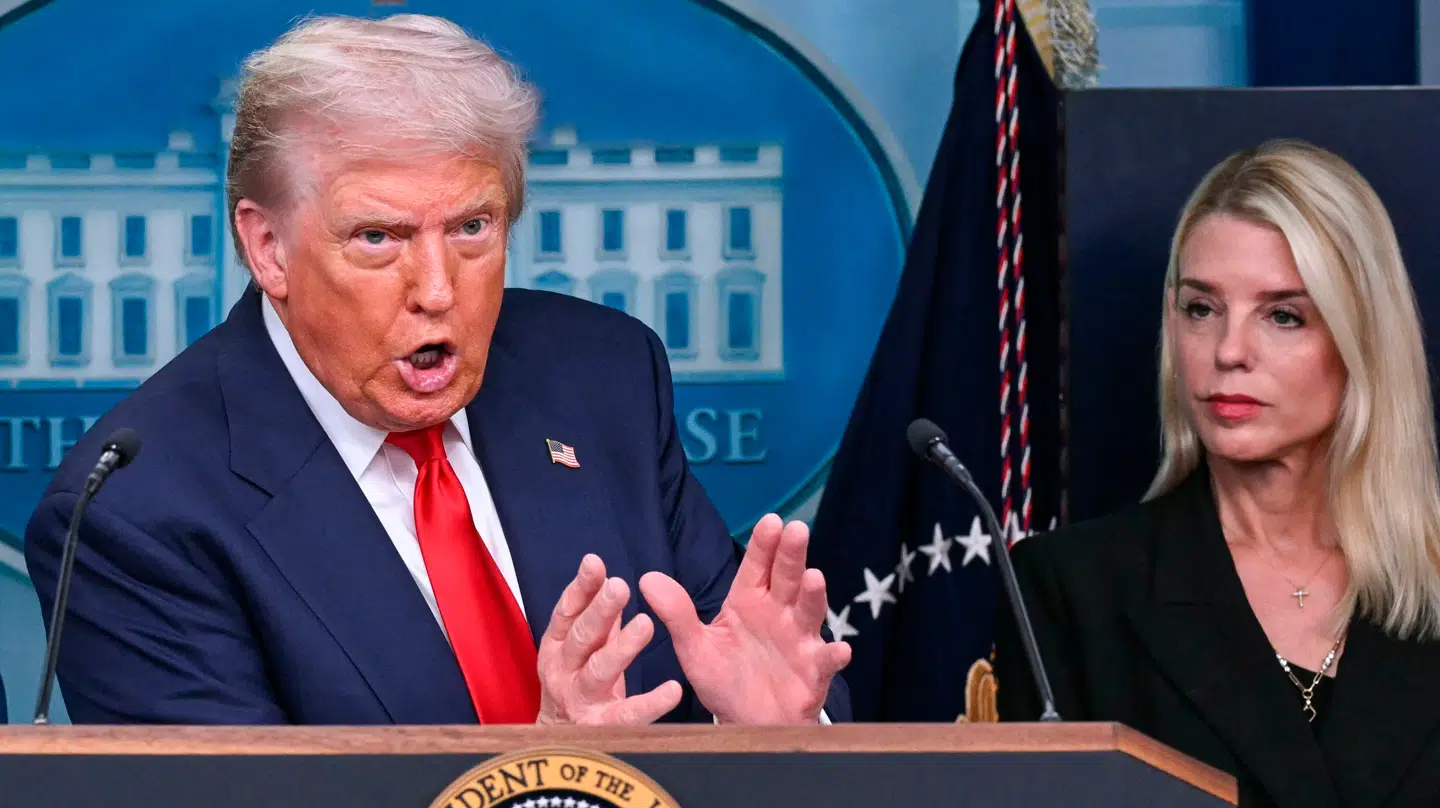 Foto: Her ses den amerikanske præsident, Donald Trump, under et tidligere pressemøde.