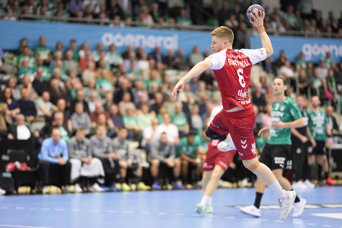 Sebastian Barthold har tidligere repræsenteret Aalborg Håndbold. I de kommende sæsoner er han på kontrakt i Mors-Thy. (Arkivfoto).