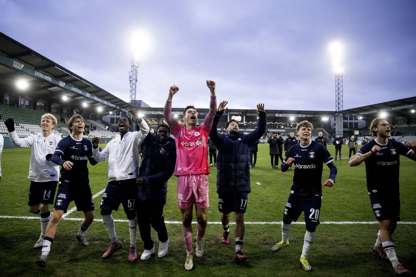 AGF har placeret sig i en gunstig position i jagten på DM-guldet.