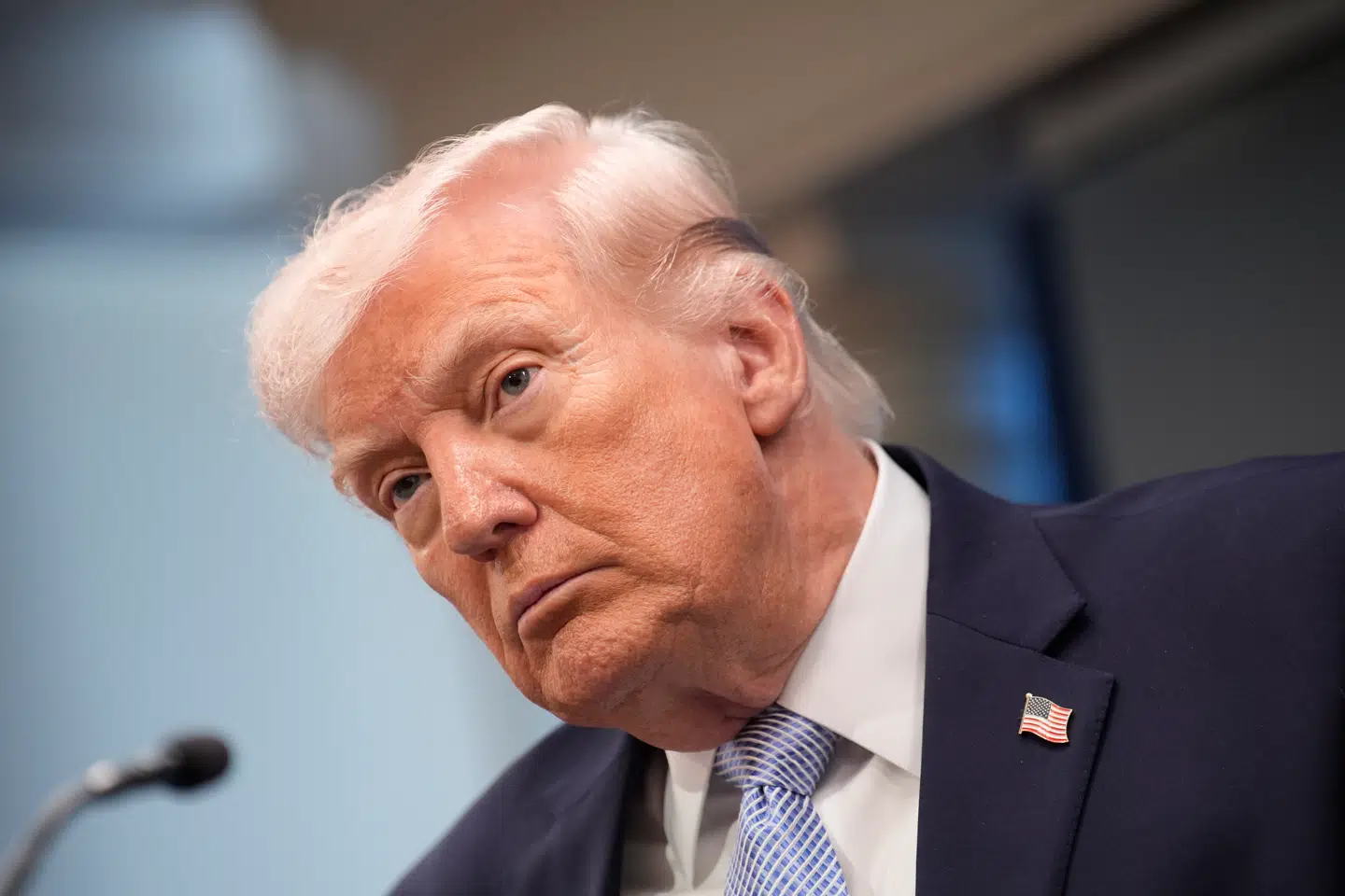 Præsident Trump i Det Hvide Hus, Washington, DC, 06 april 2026.