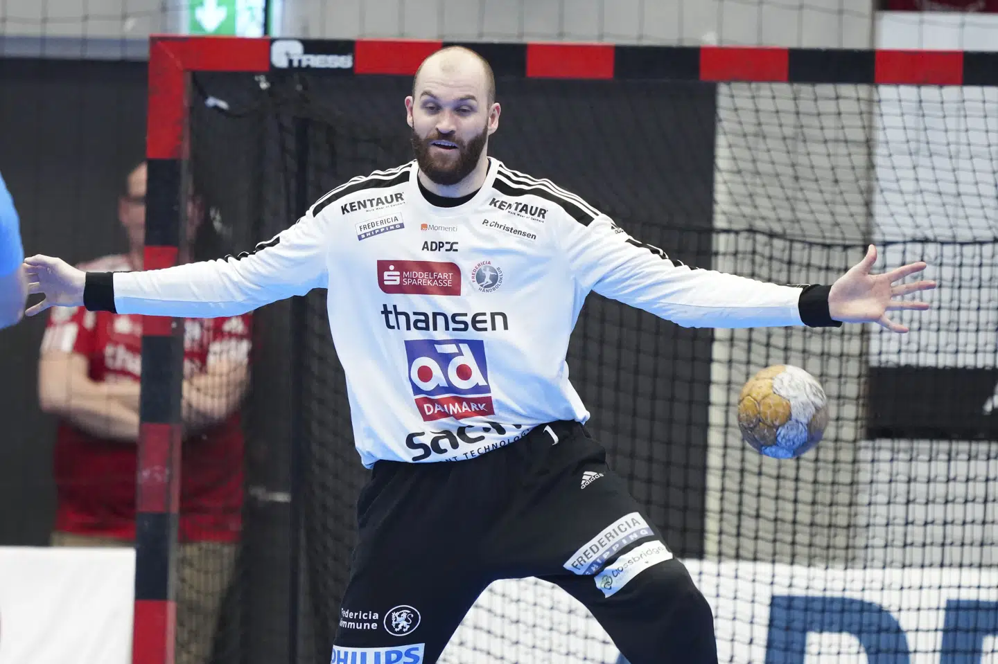 Sebastian Frandsen fik ikke lukket godt nok af i Fredericia-målet, da holdet røg ud af European League til Melsungen. (Arkivfoto).