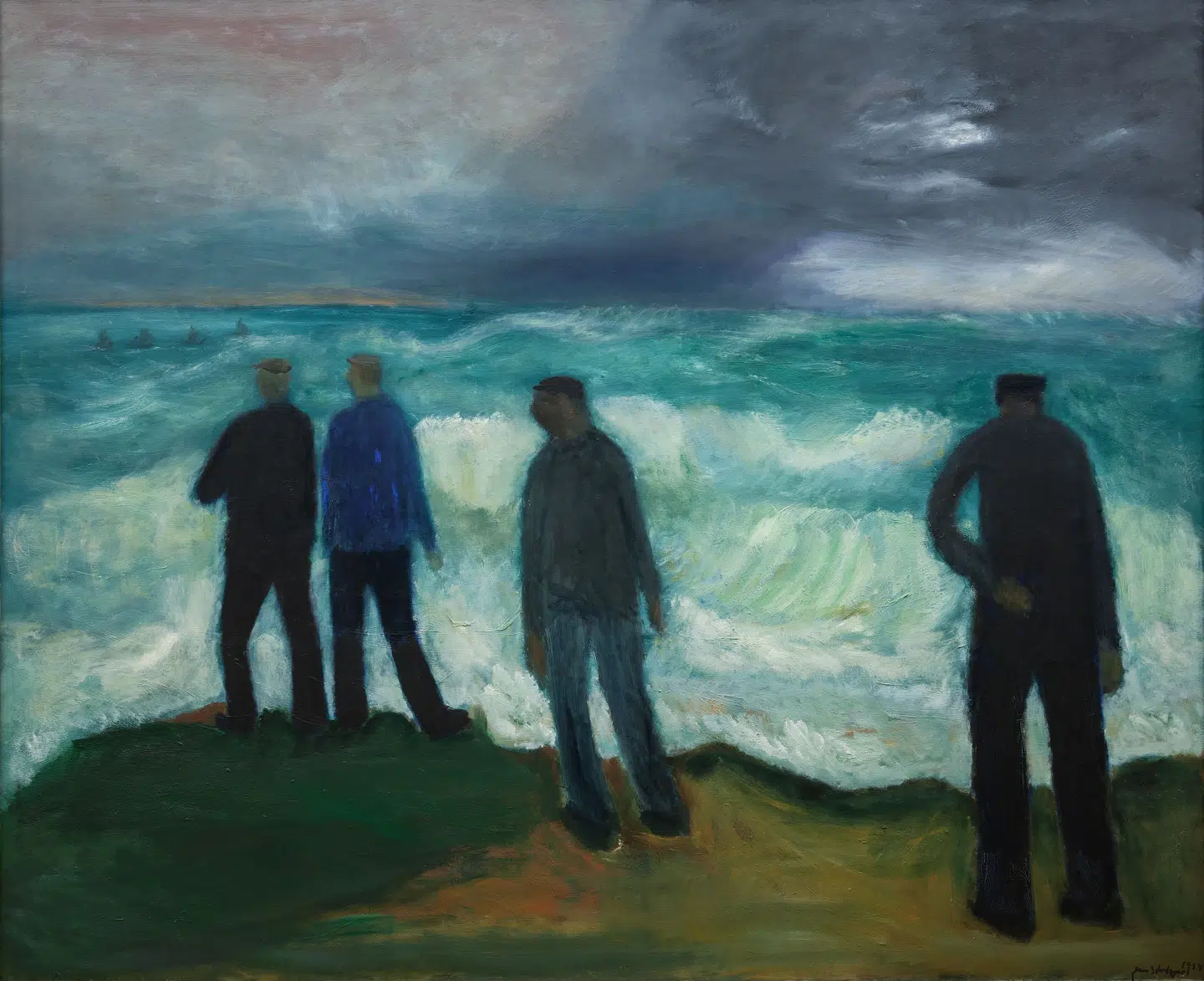 Jens Søndergaard (1895-1957) blev født på Mors, men tilbragte det meste af sin barndom i Hurup i Thy. Hans billeder fra egnen er trods den vilde energi mest af alt bare realistiske.