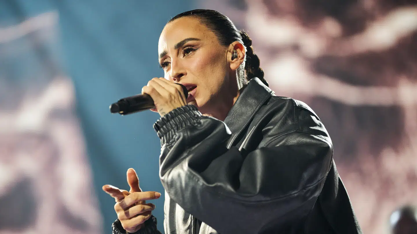 Medina, da hun forleden var gæst i 'X Factor'-studiet.