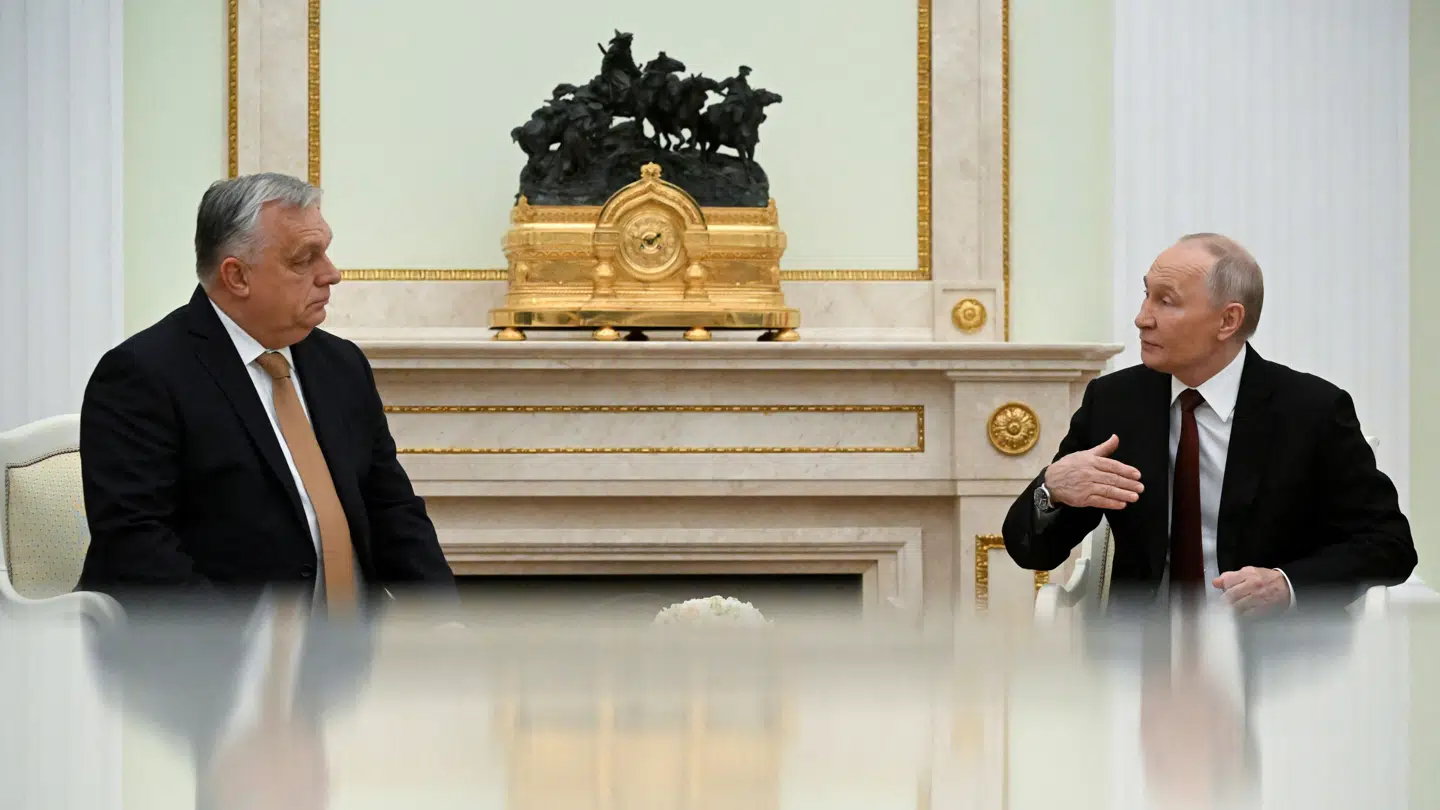 Viktor Orbán på besøg hos Vladimir Putin i Moskva i november sidste år.