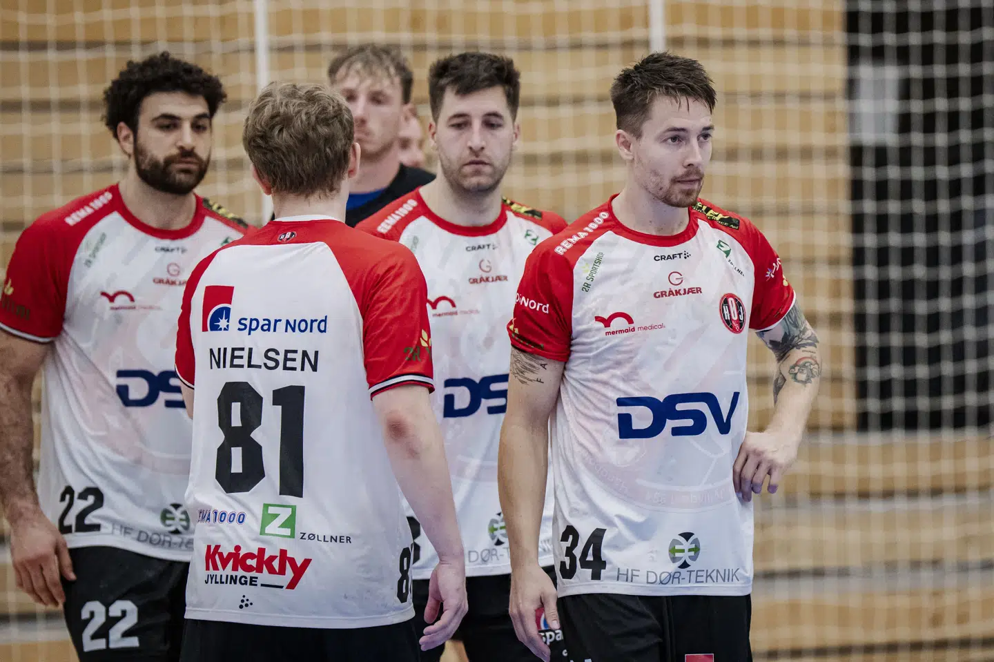 Michael Damgaard (til højre) og de øvrige spillere fra HØJ Elite tabte onsdag til TMS Ringsted. (Arkivfoto).