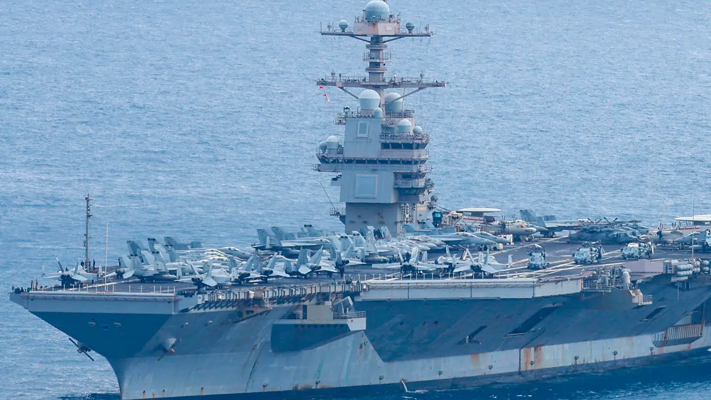 USA råder blandt andet over verdens største hangarskib er USS Gerald R. Ford.