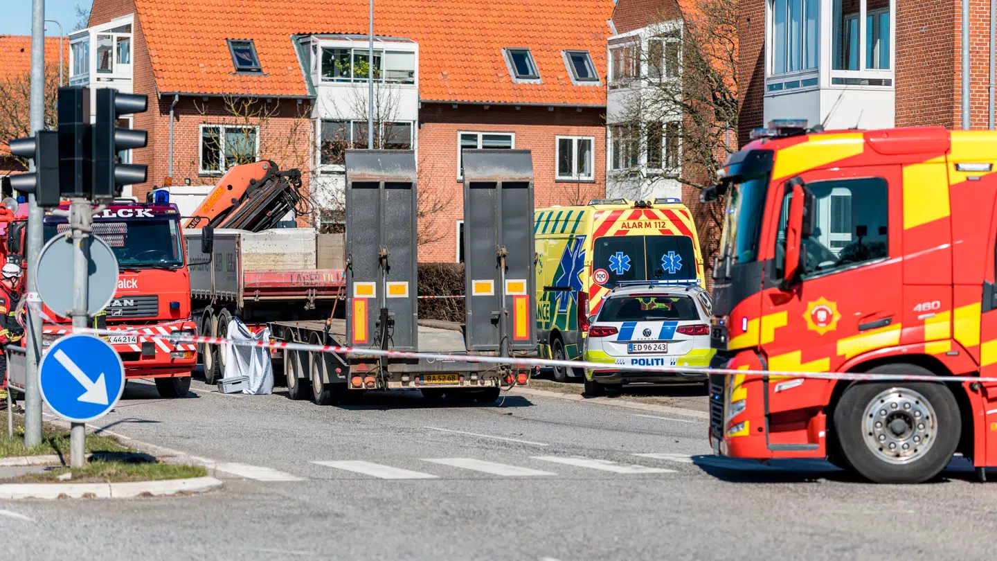 Ulykken er sket i et vejkryds i Køge.
