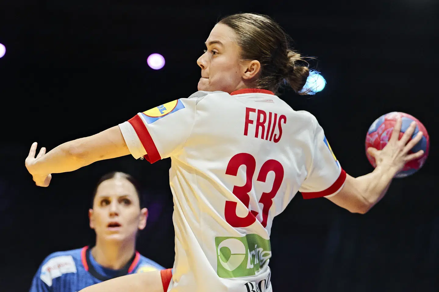 Fløjspilleren Emma Friis scorede flittigt i torsdagens sejr over Tjekkiet i Prag. (Arkivfoto).