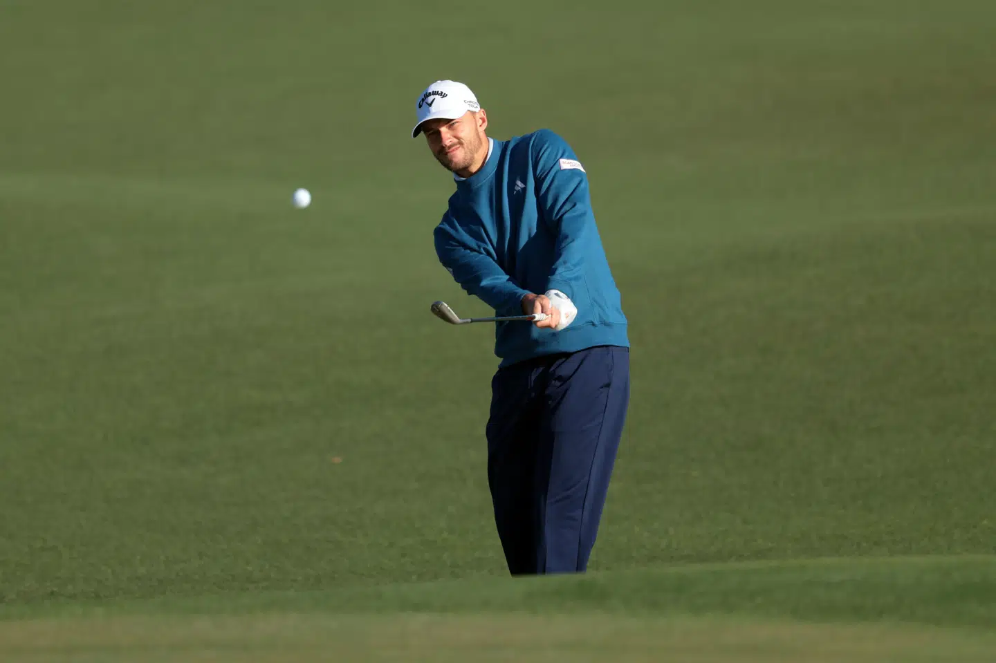 Den danske golfspiller Rasmus Højgaard havde en vanskelig åbningsrunde i Masters.