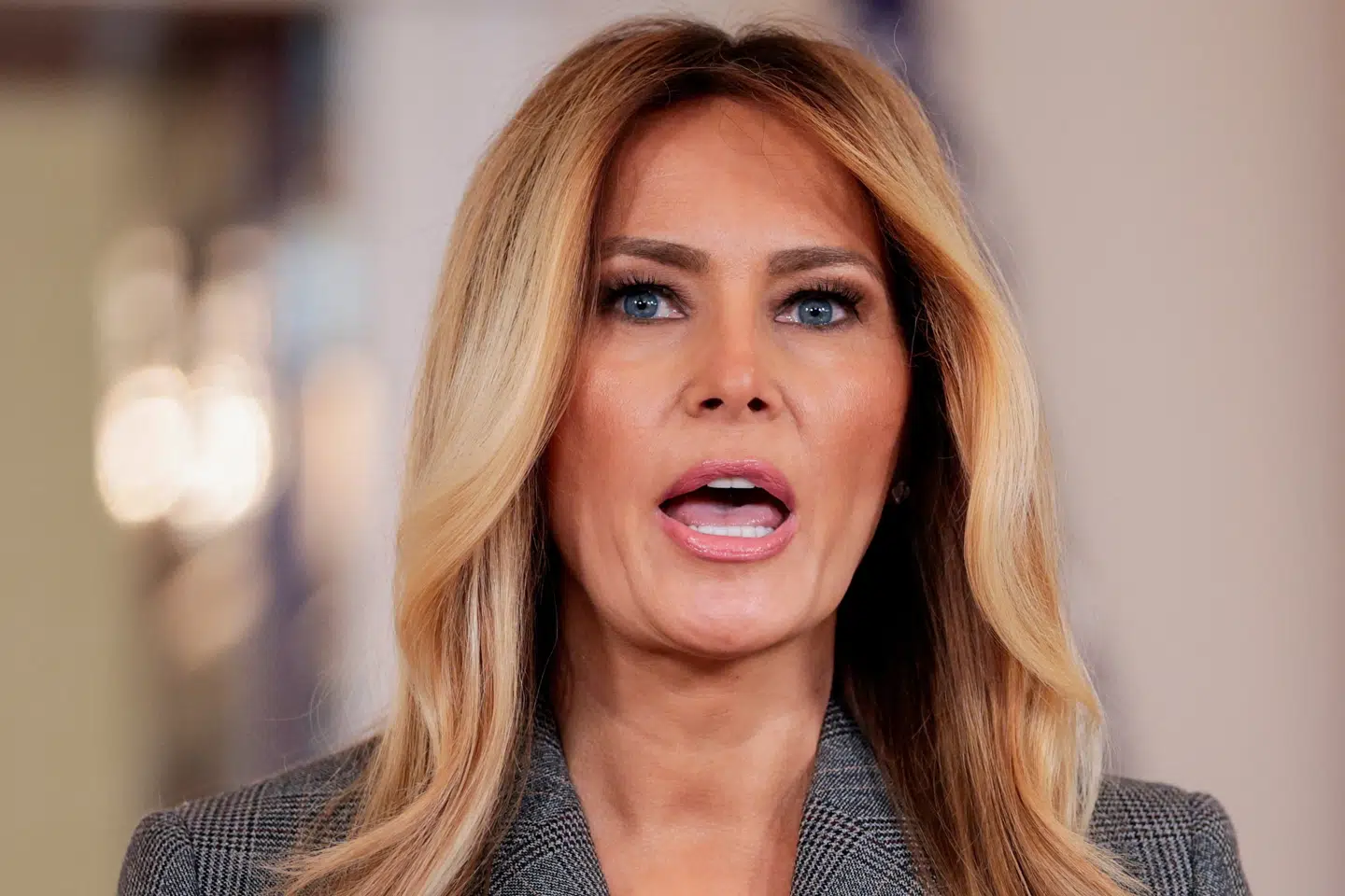 USA's førstedame, Melania Trump, afviser torsdag alle forbindelser til Jeffrey Epstein i en tale.