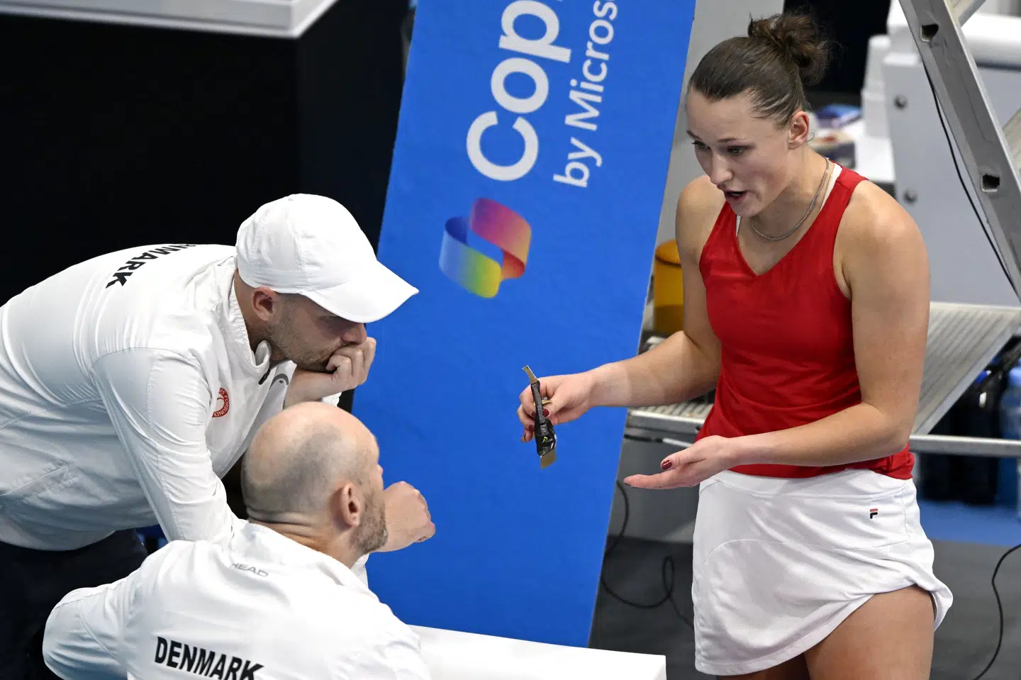 Johanne Svendsen er i fraværet af Clara Tauson bedst rangerede dansker på det aktuelle Billie Jean King Cup-hold. Svendsen er nummer 595 i verden. (Arkivfoto).