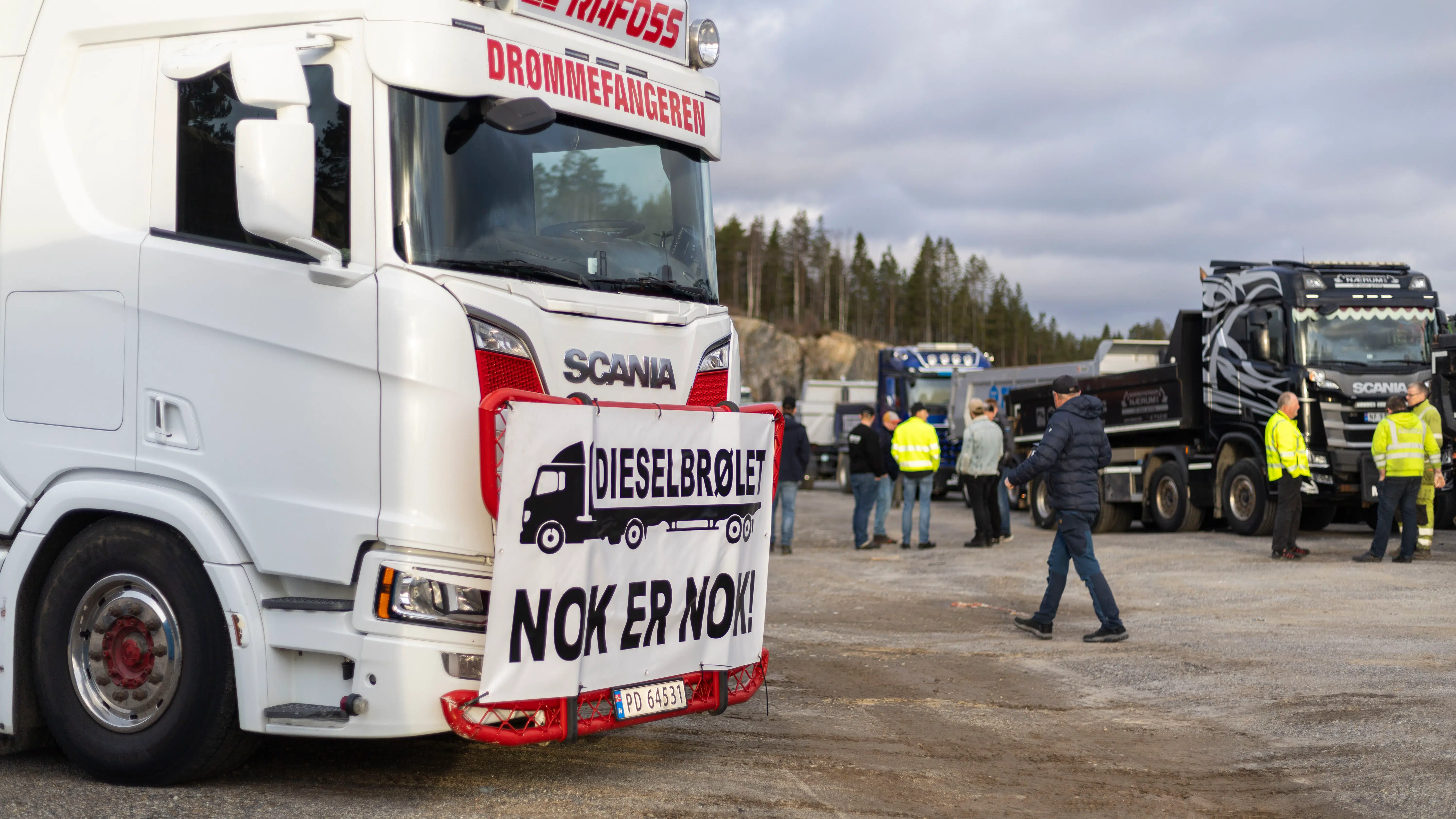 Vild aktion i Oslo: Dieselaktivister på gaden