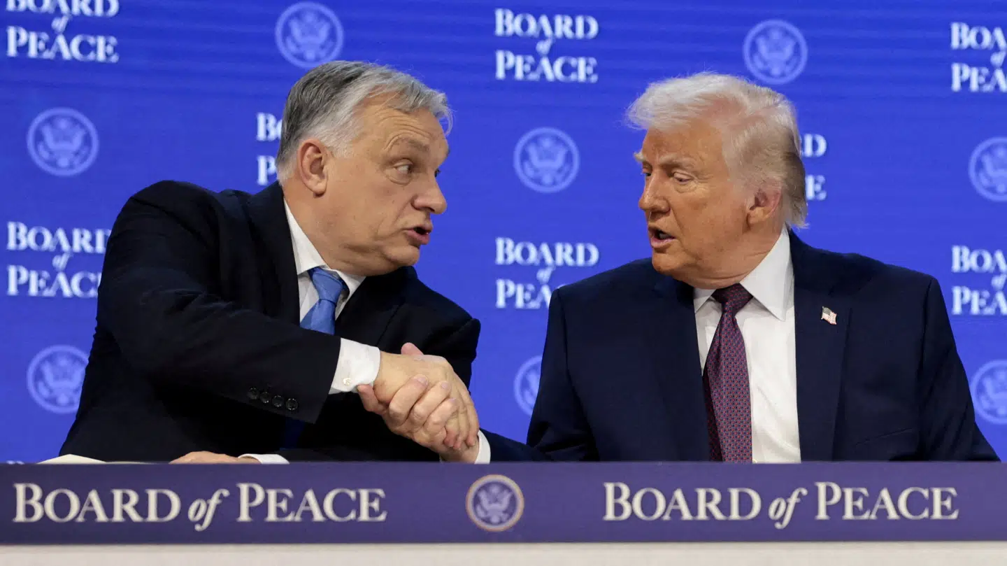 Viktor Orbán sammen med en af sine nære allierede i Vesten i form af USAs præsident, Donald Trump.