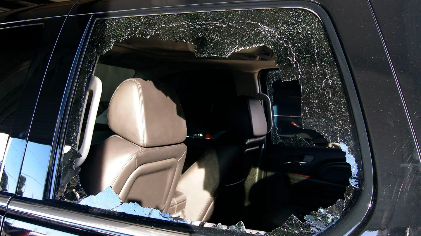 Tiger Woods' ekskone smadrede bilruderne.