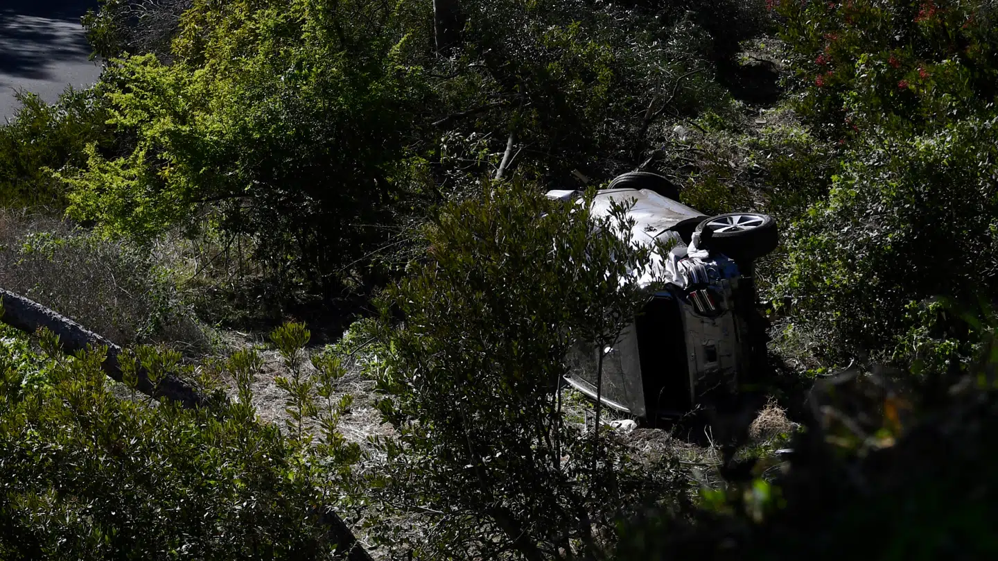 Tiger Woods var involveret i en voldsom ulykke i 2021.