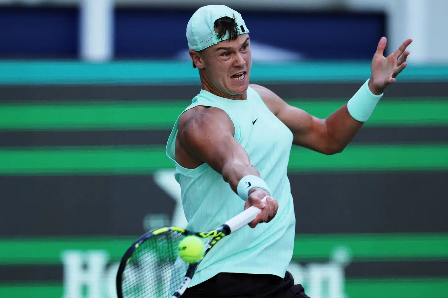 Holger Rune siger, at hans skadede akillessene nu er lige så stærk som den anden. (Arkivfoto).