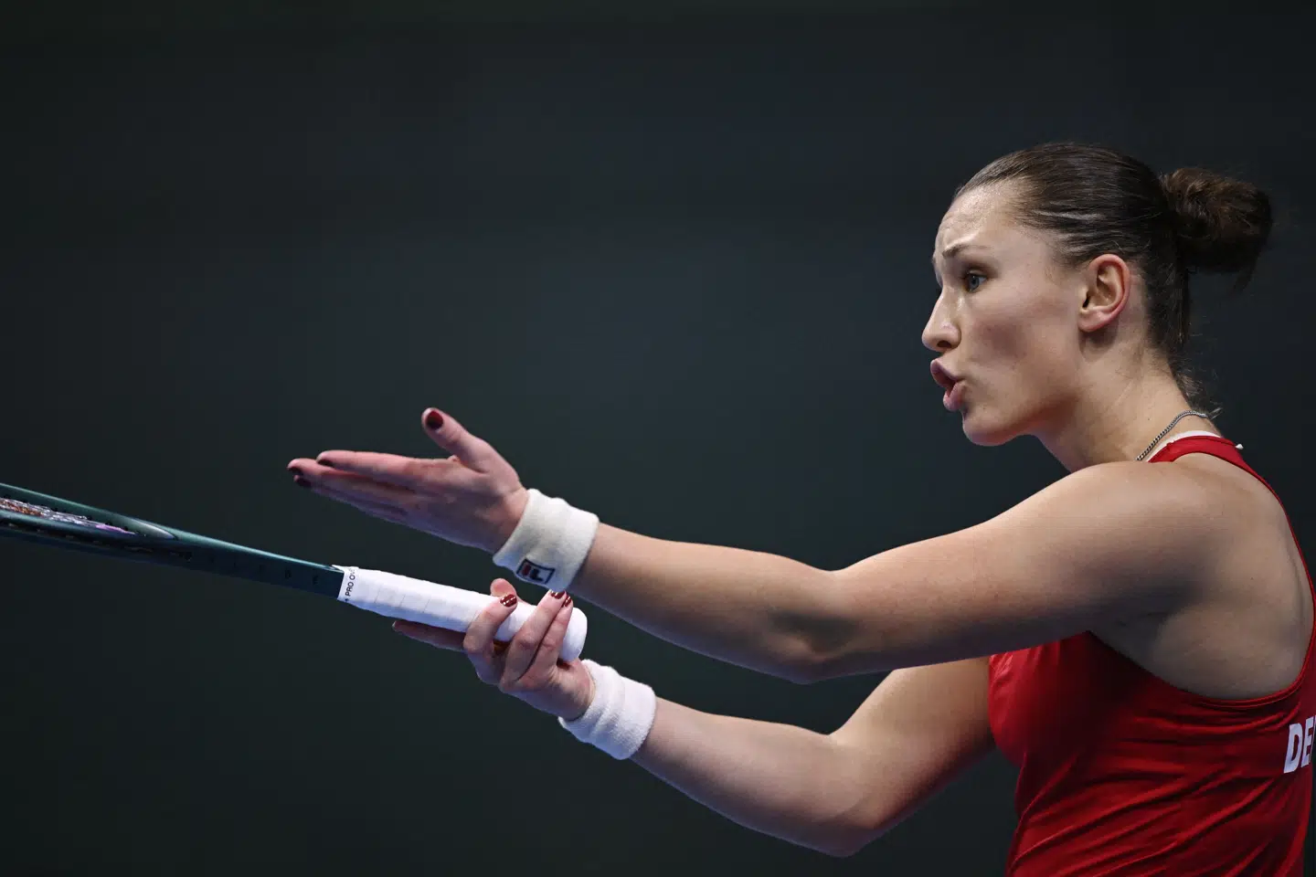Johanne Svendsen tabte fredag sin singlekamp, og dermed tabte Danmark til Kroatien i Billie Jean King Cup. (Arkivfoto).