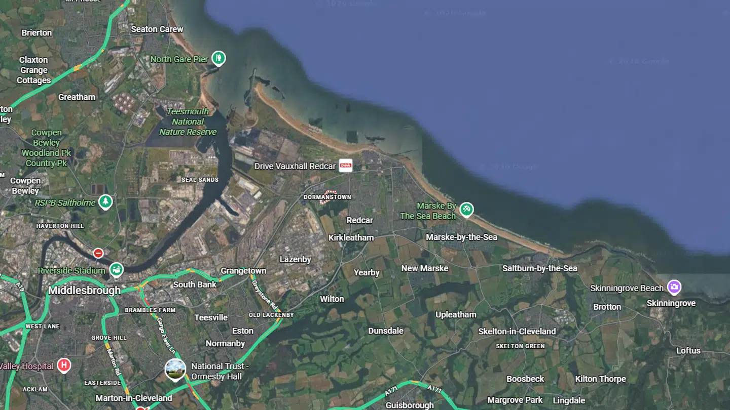 Det var i den lille bydel Dormanstown i Redcar, at den tragiske hændelse fandt sted.