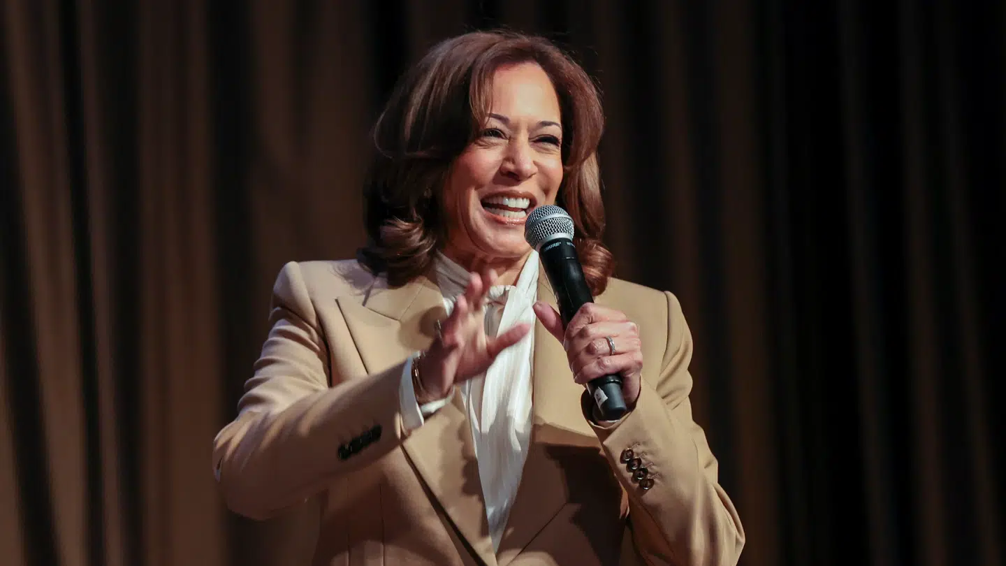 Kamala Harris talte den 10. april ved the National Action Network 2026 convention i New York.