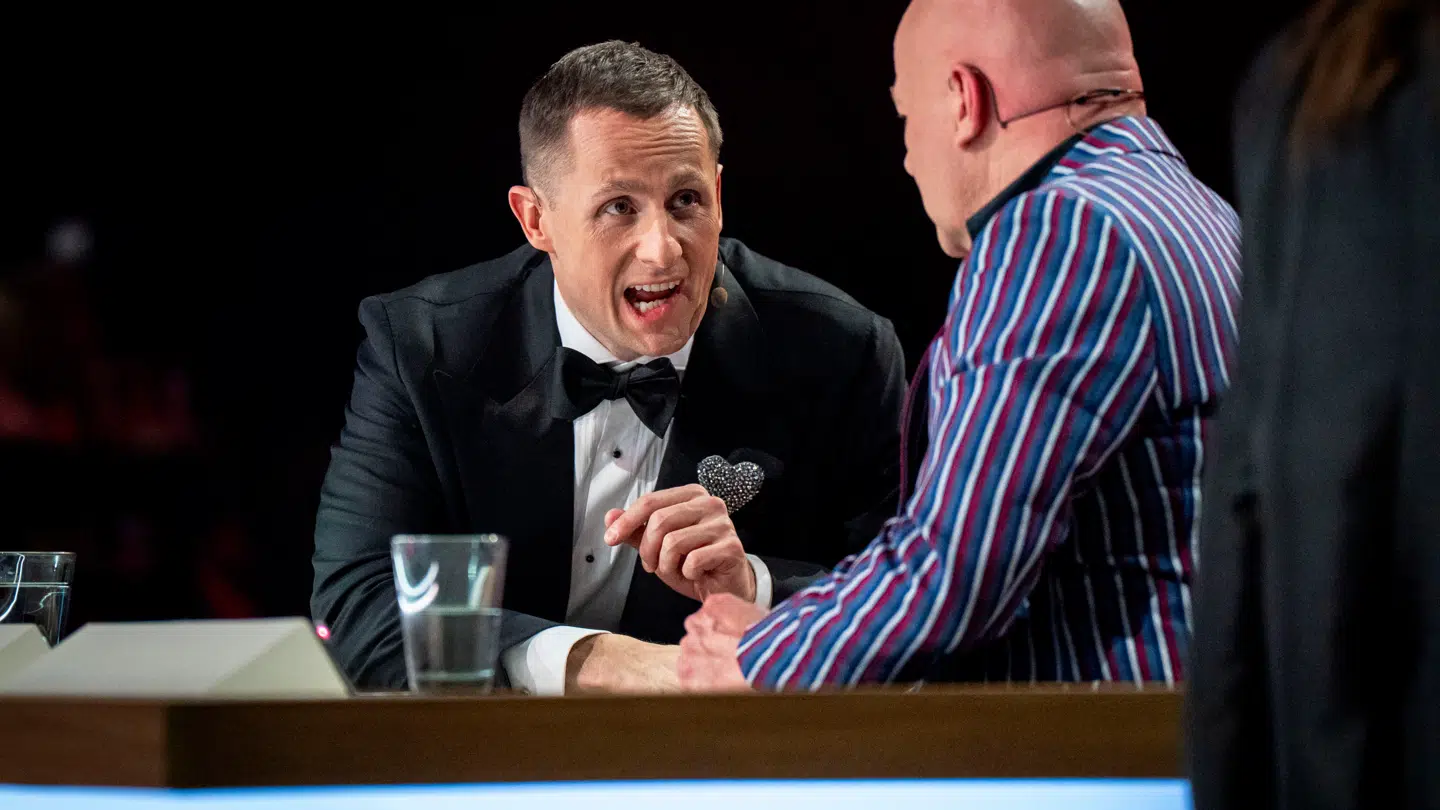 Benjamin Hav og Thomas Blachman under finalen.