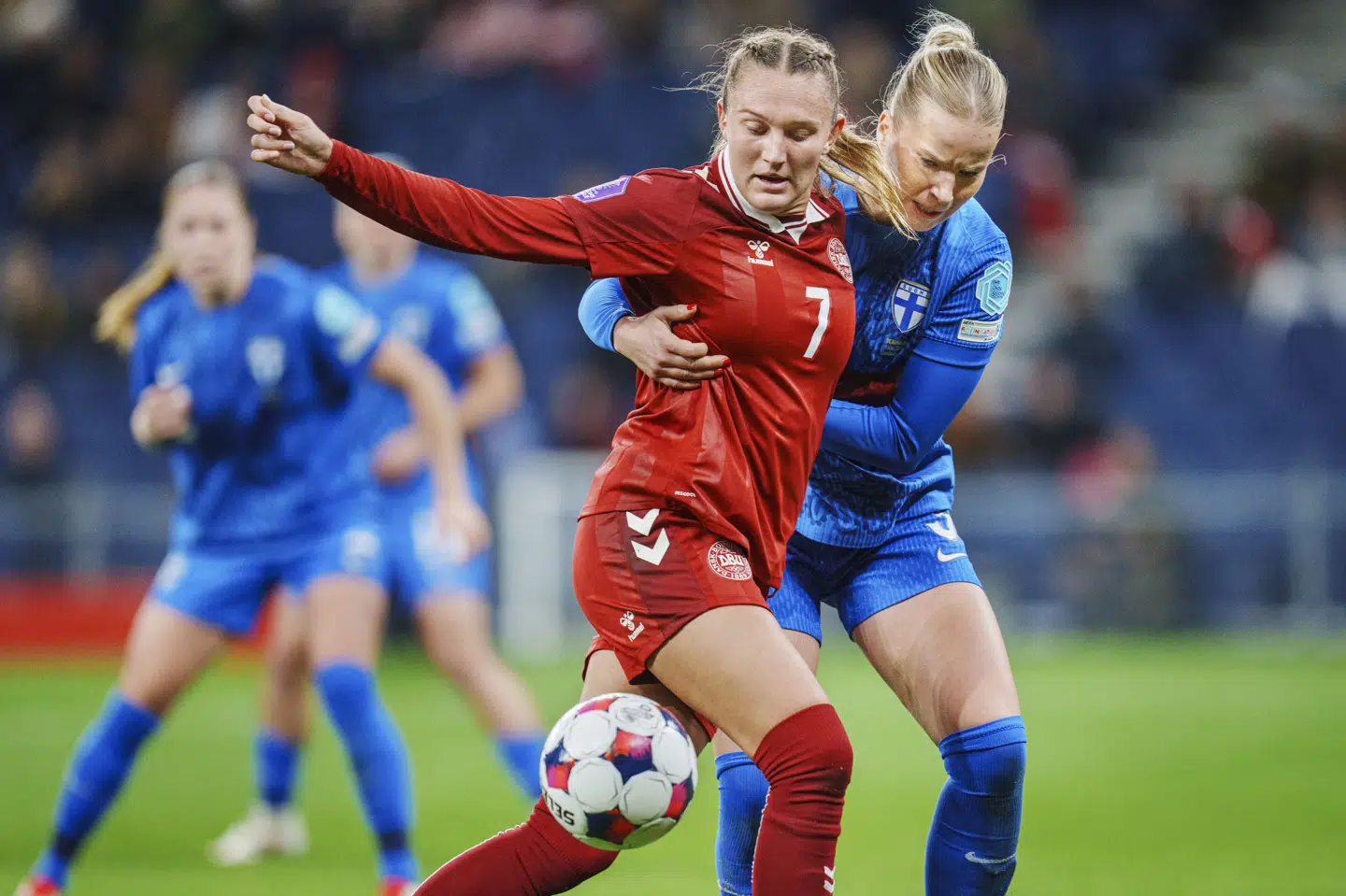 Cecilie Fløe står noteret for seks kampe for Danmark. Hun har endnu sin første startplads og scoring til gode i nationaldragten. (Arkivfoto).