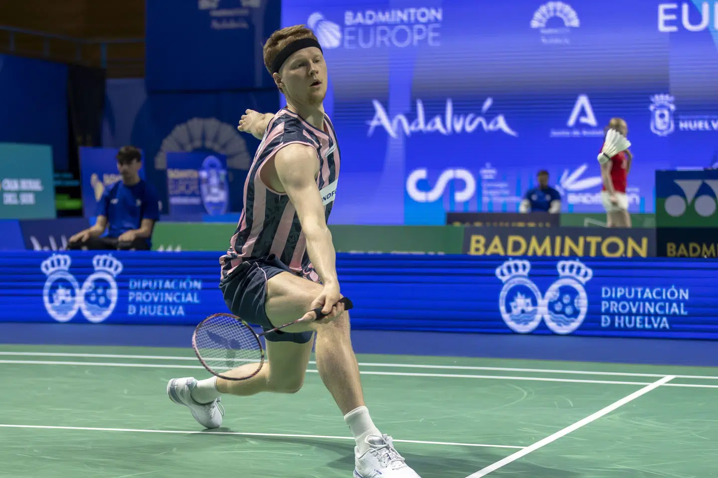 Anders Antonsen var senest i EM-finalen i 2024. (Arkivfoto).