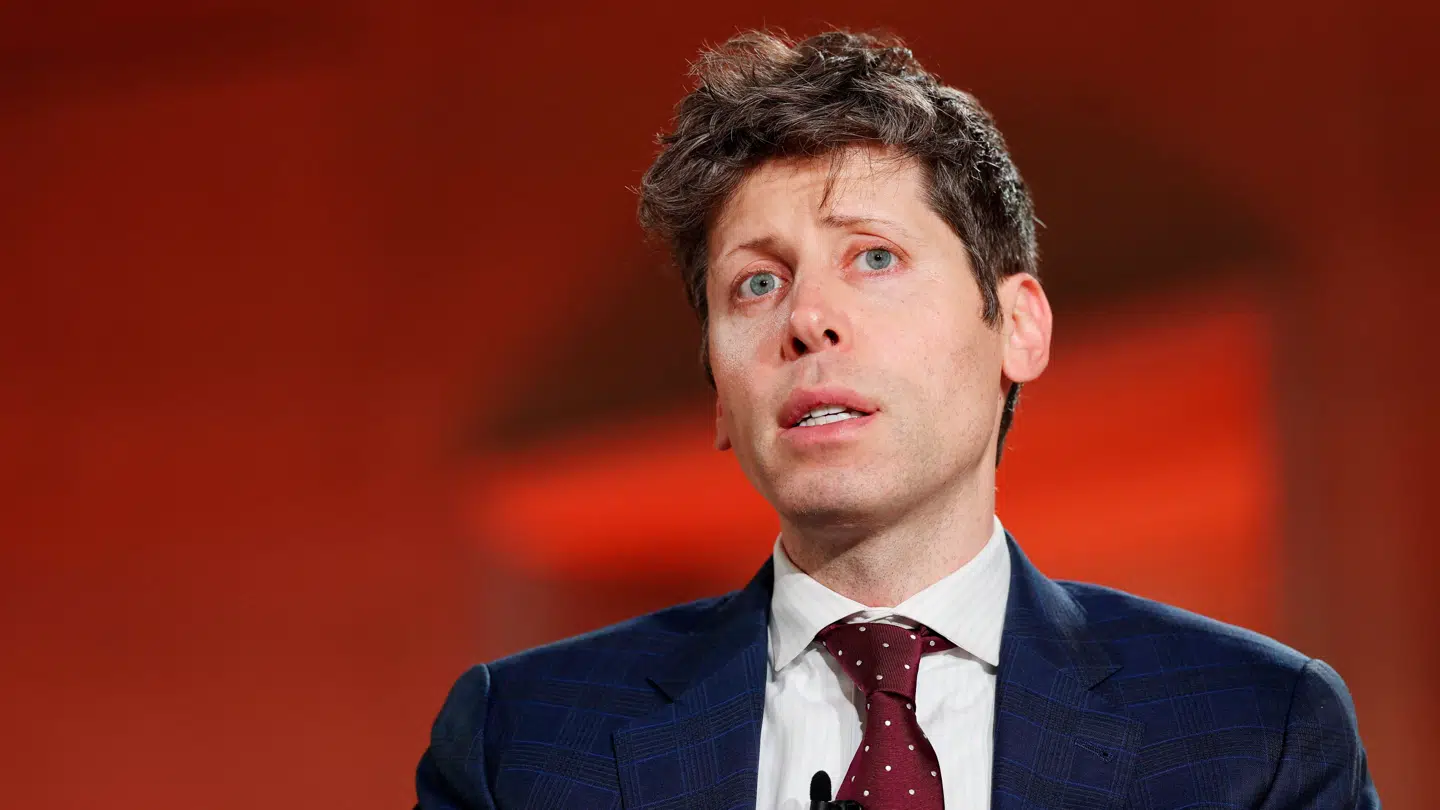 Her ses Sam Altman, der er techgiganten OpenAIs administrerende direktør.