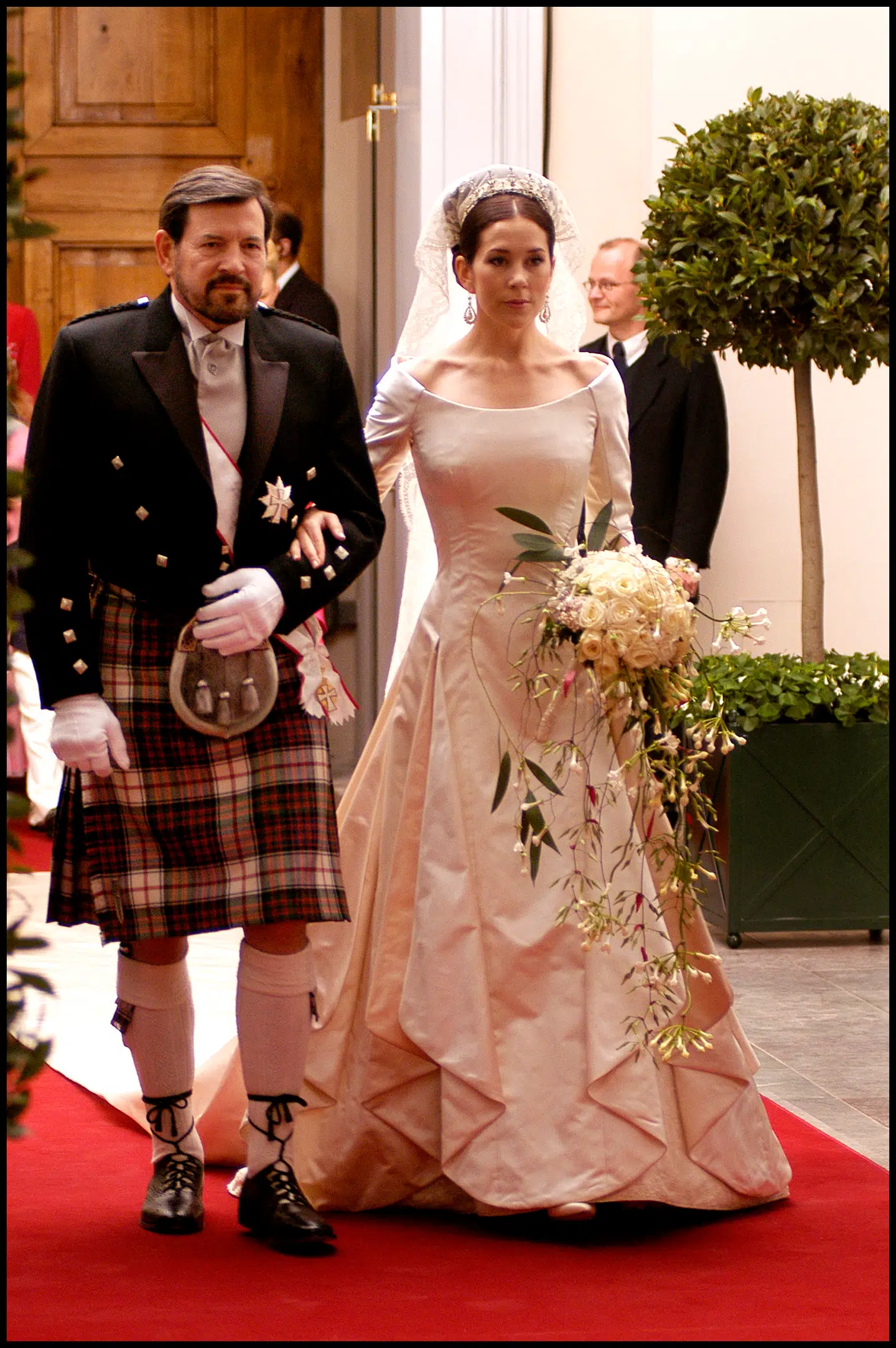 John Dalgleish Donaldson ved brylluppet i 2004. Han blev 84 år.