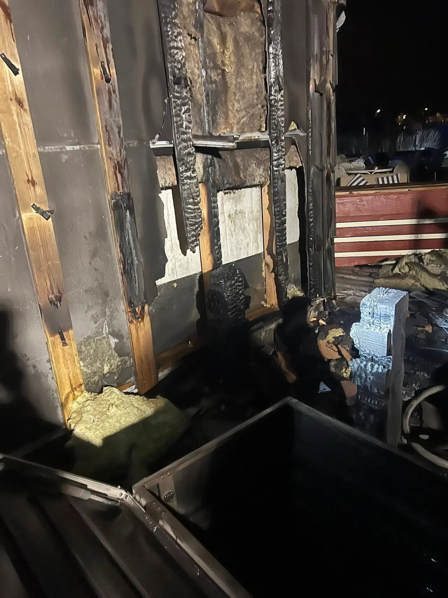 Skaderne var hovedsageligt udvendige.