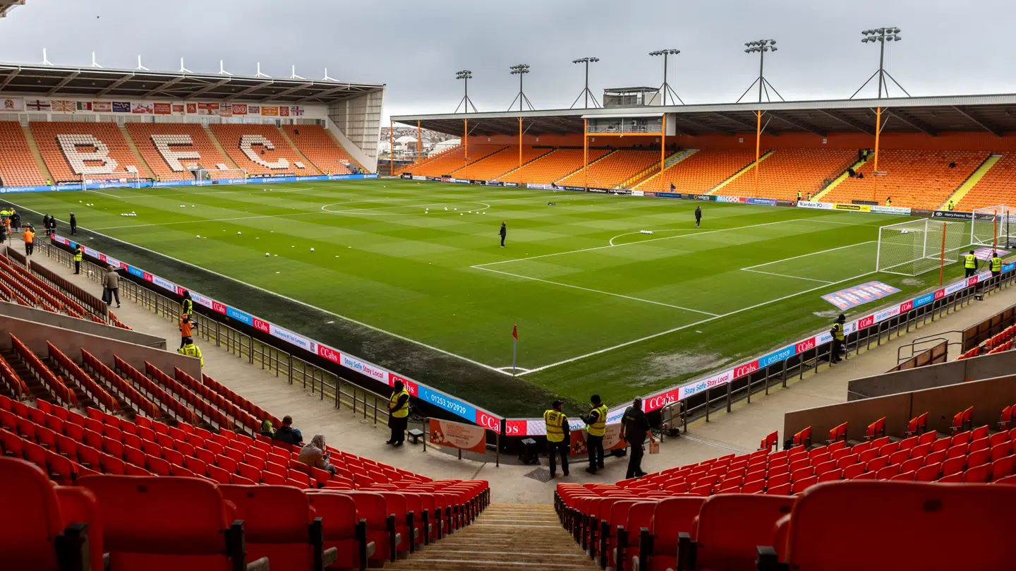 General view of Bloomfield Road, Blackpool 11/04/2026