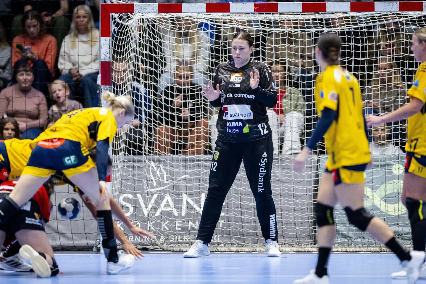 Ikast Håndbold-keeper Filippa Idéhn er gravid og skal ikke spille flere kampe for klubben. (Arkivfoto).