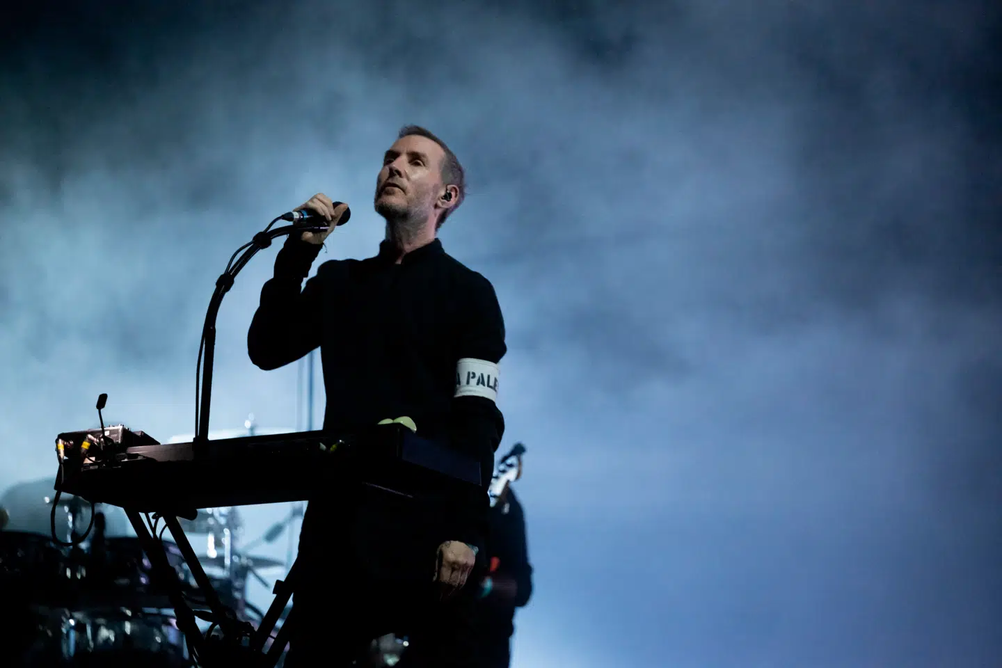 Robert del Naja, der også er kendt som »3D«, fra Massive Attack, er kendt for aktivisme, herunder på vegne af klimaet og ofrene for krigene i Gaza og Ukraine.