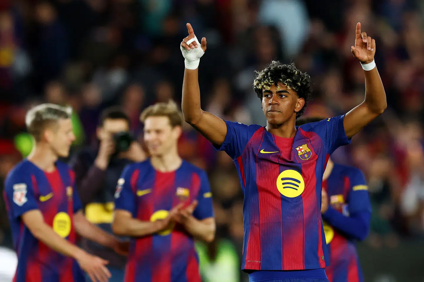 Barcelonas Lamine Yamal henter inspiration fra tidligere comeback i både basket- og fodboldverdenen før tirsdagens møde mod Atlético Madrid i Champions League. (Arkivfoto).